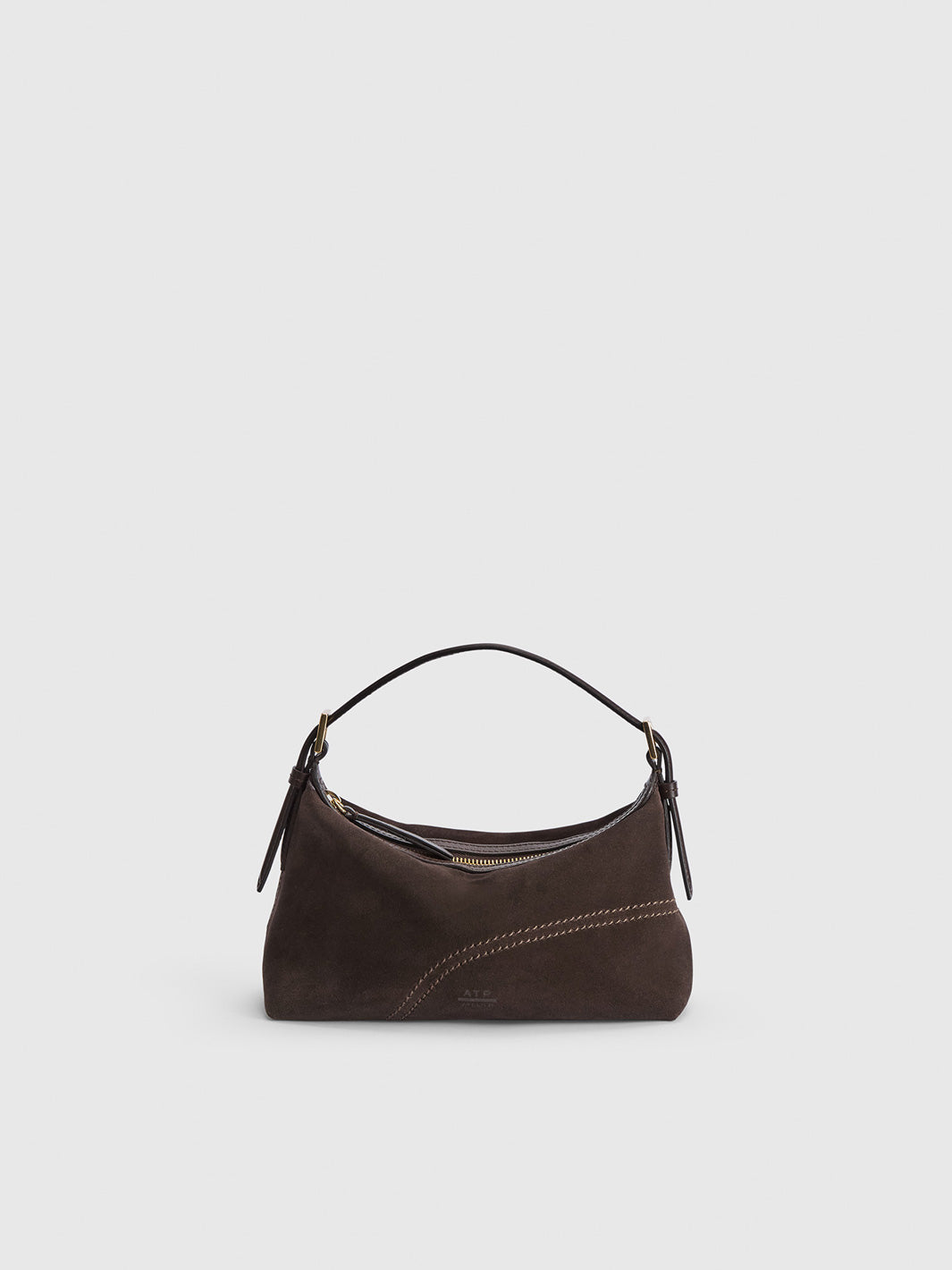 Vadena Walnut Suede/Leather Pouch