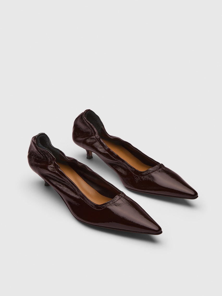 Valfurva Walnut Naplak Leather Pumps