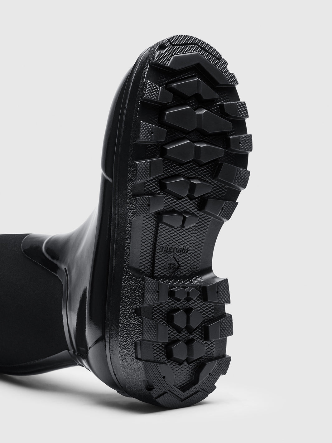 Verbania Black Rubber Boot
