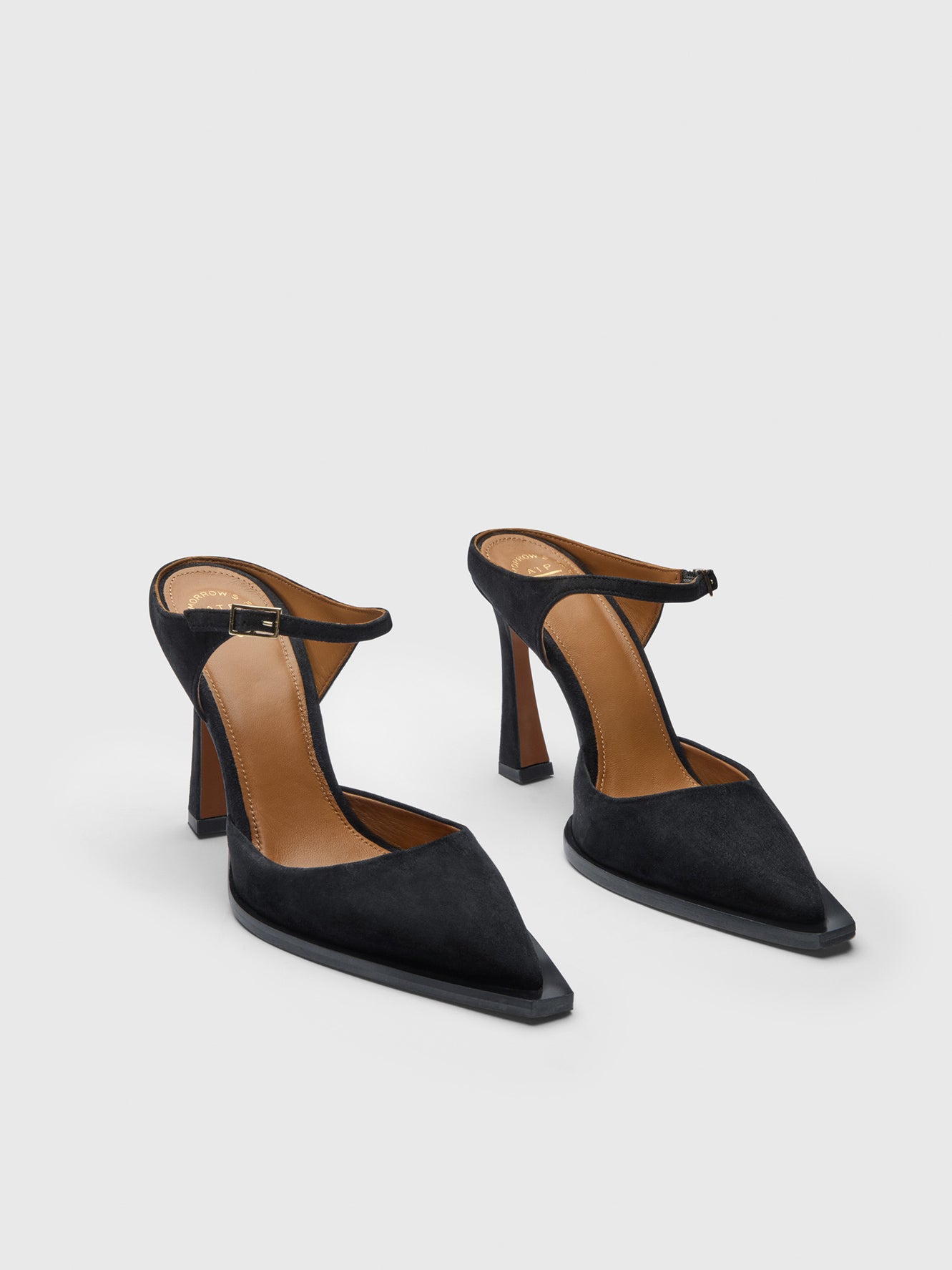 Zimella Black Suede Pumps