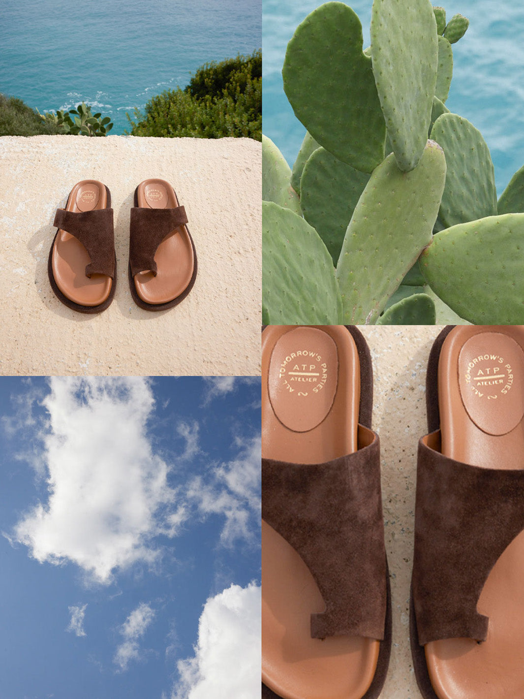 Rosanna Walnut Suede Comfy sandals