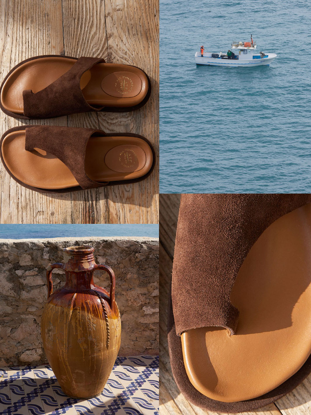 Rosanna Walnut Suede Comfy sandals
