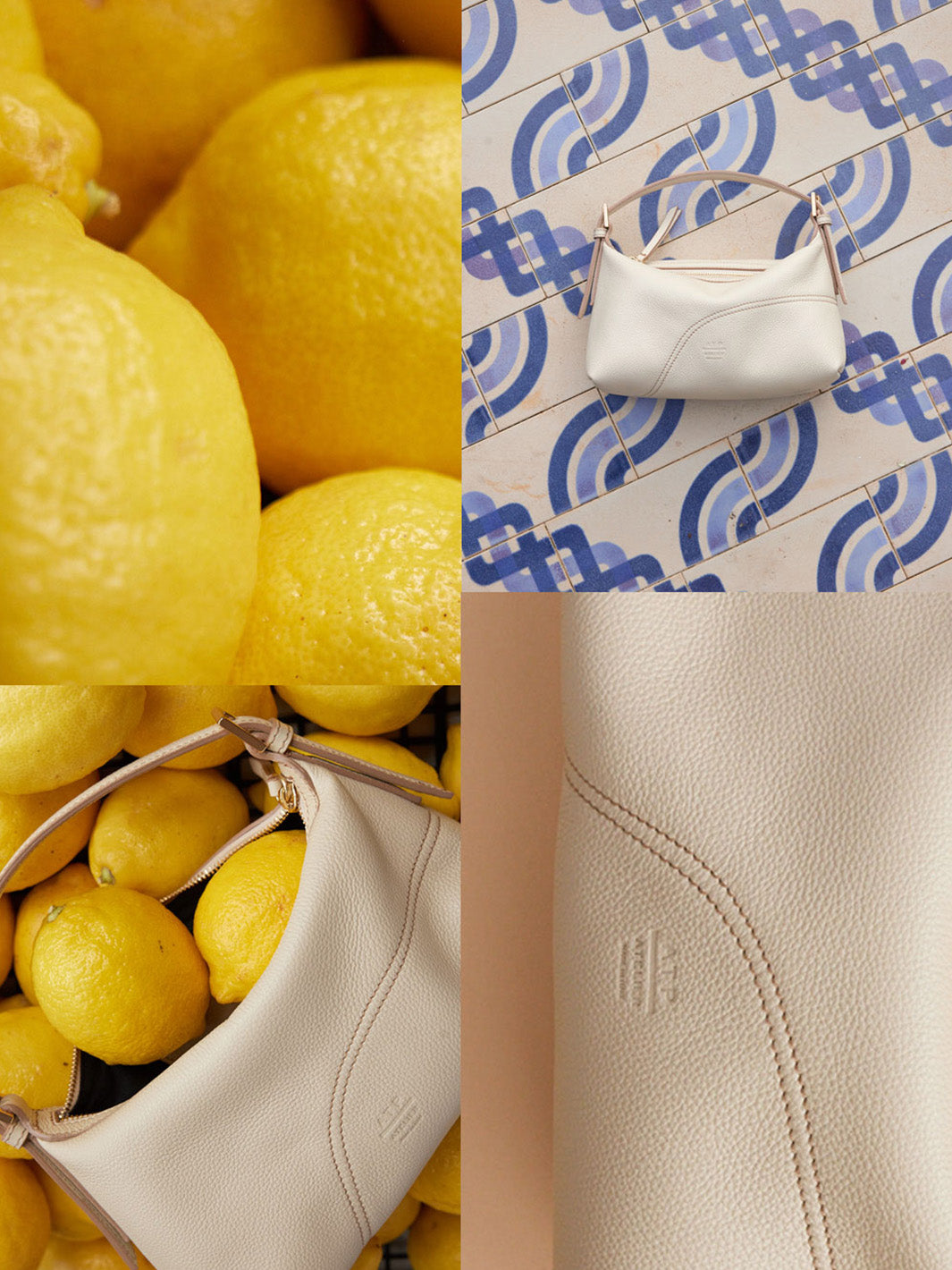 Vadena Mandorla Grained Leather Pouch