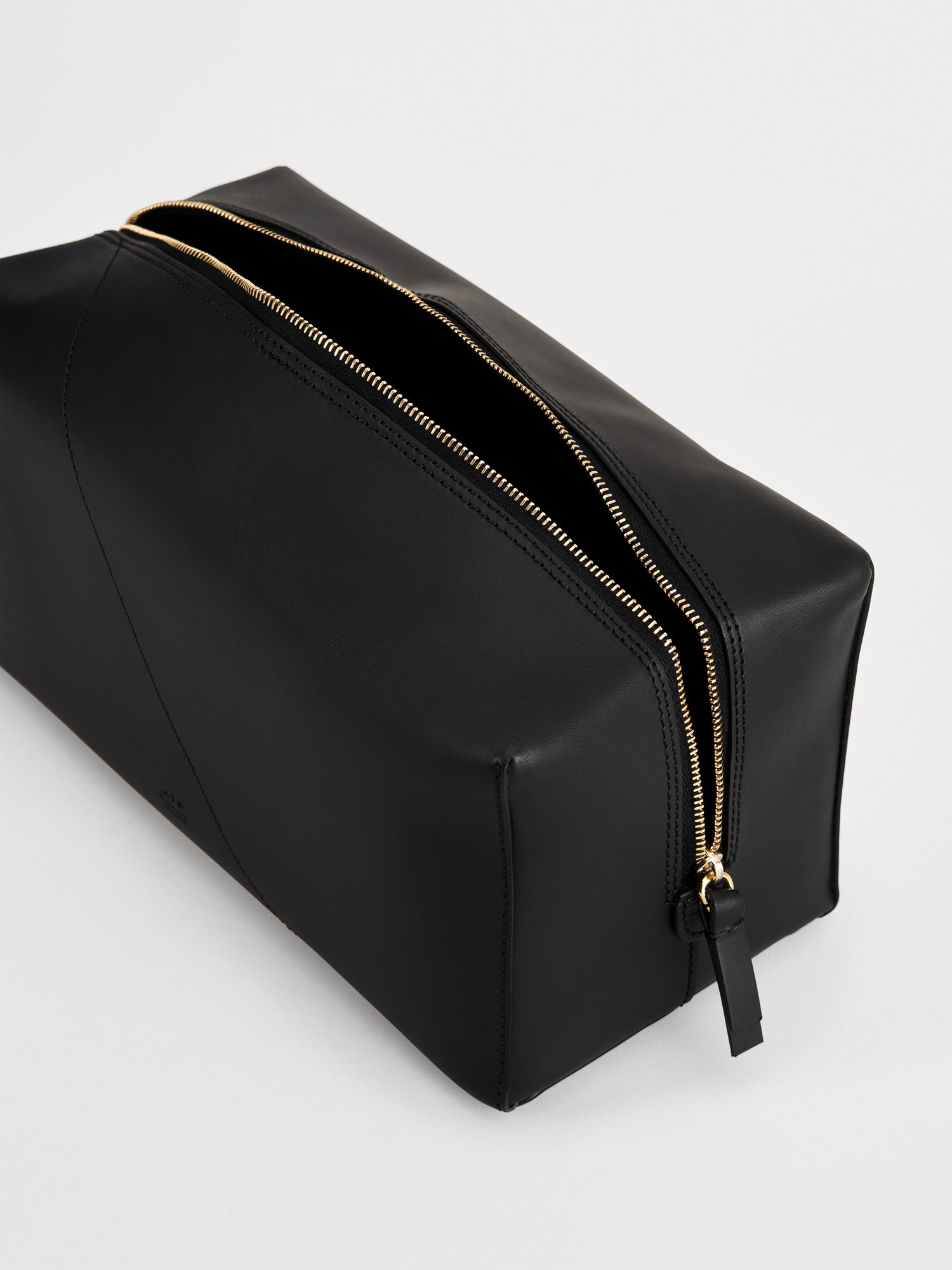 Pomaia Black Leather Beauty Bag
