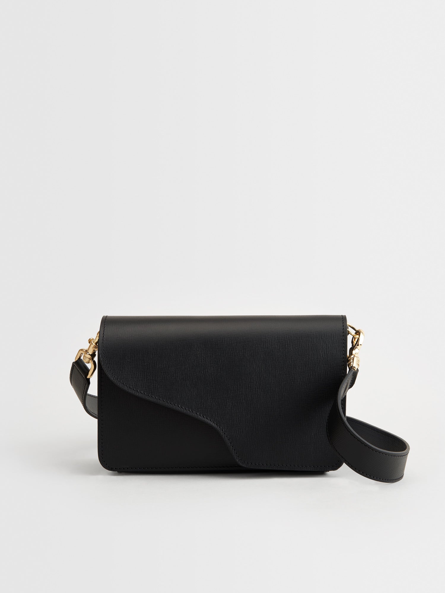 Assisi Black Saffiano Shoulder Bag – ATP Atelier
