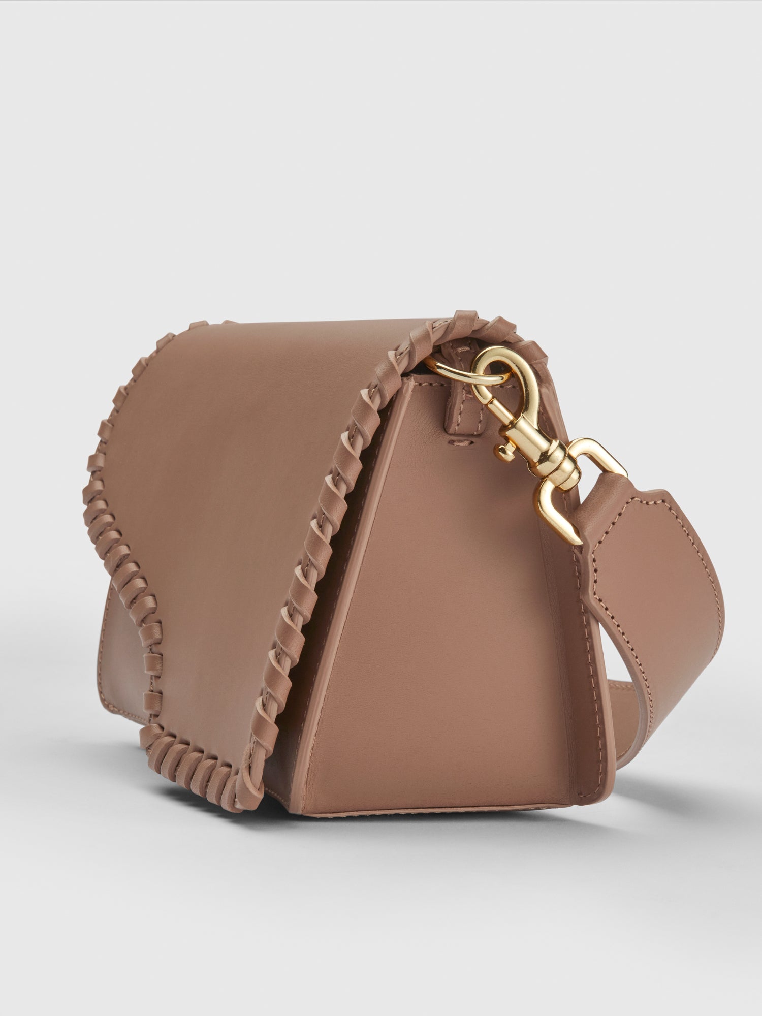 Assisi Stitch Hazelnut Leather Shoulder bag