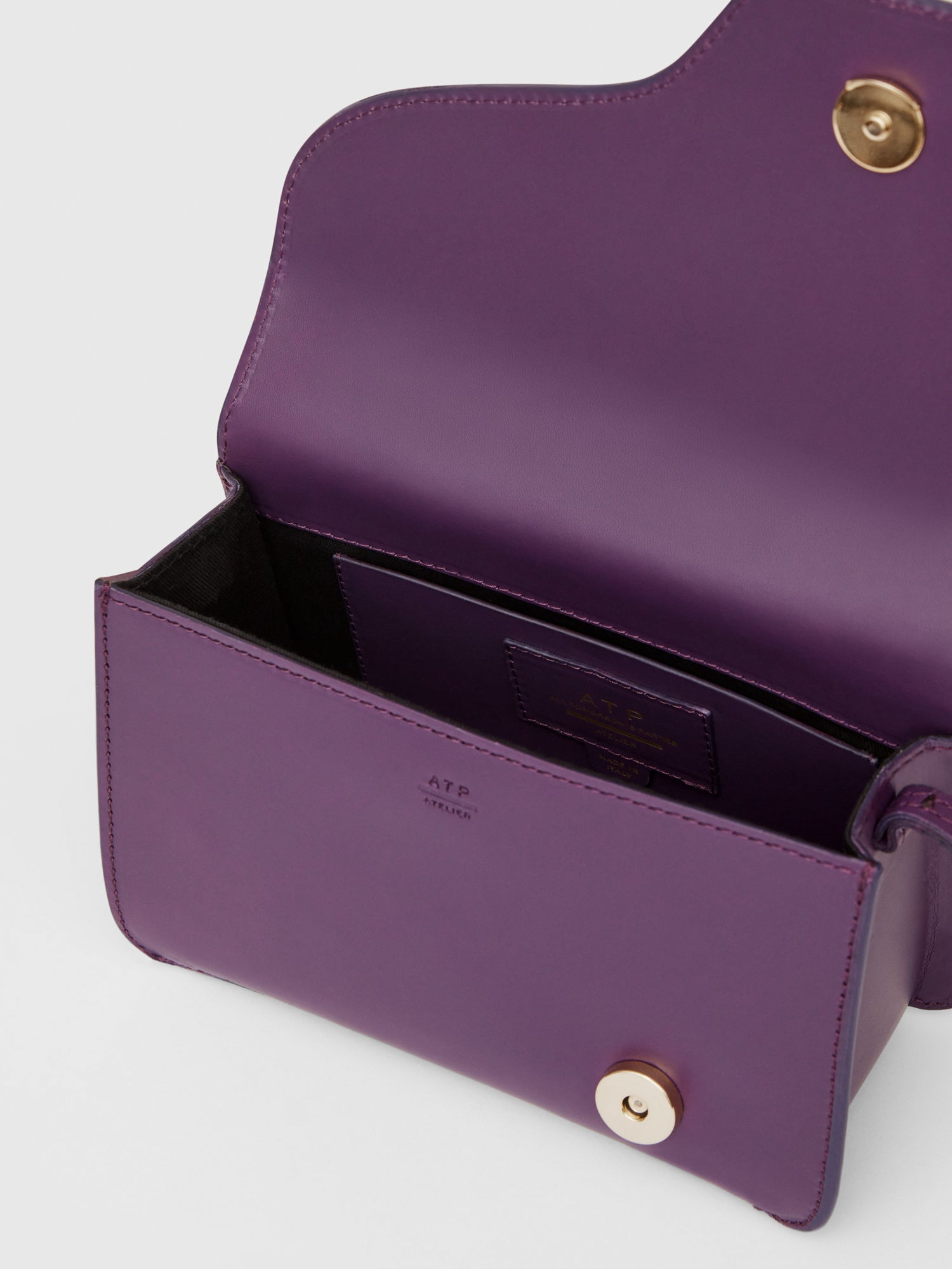 Corsina Deep Purple Leather Shoulder bag