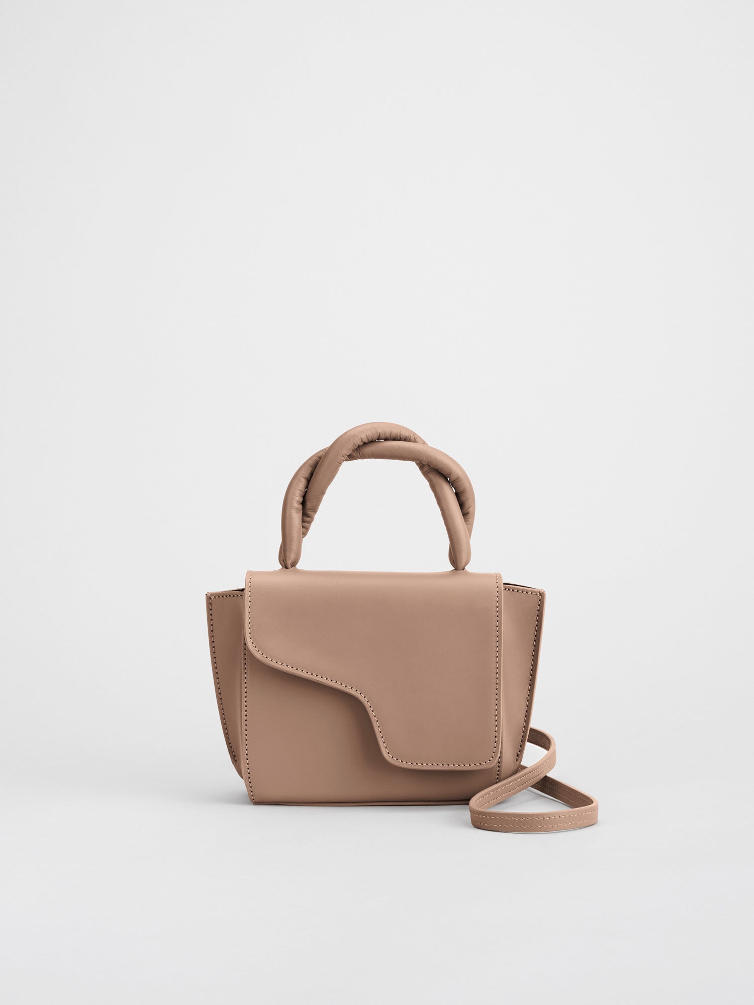 Montalbano Hazelnut Leather/Nappa Mini handbag