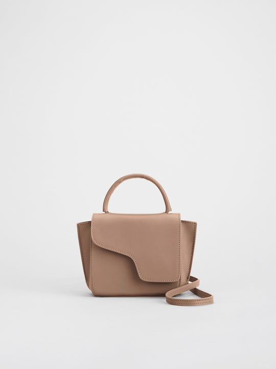 Montalcino Hazelnut Leather Mini handbag – ATP Atelier