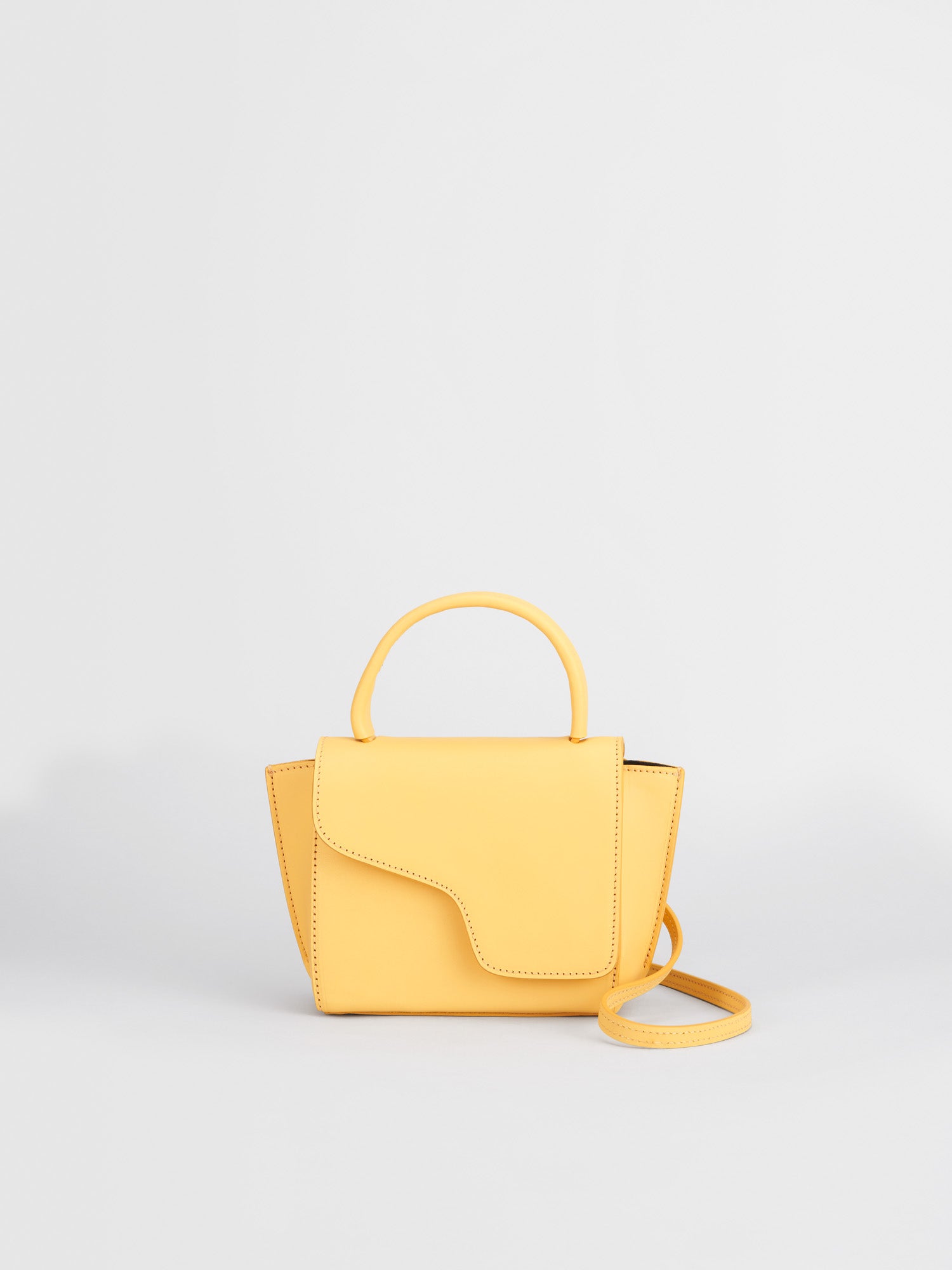 Montalcino Mimosa Leather Mini handbag