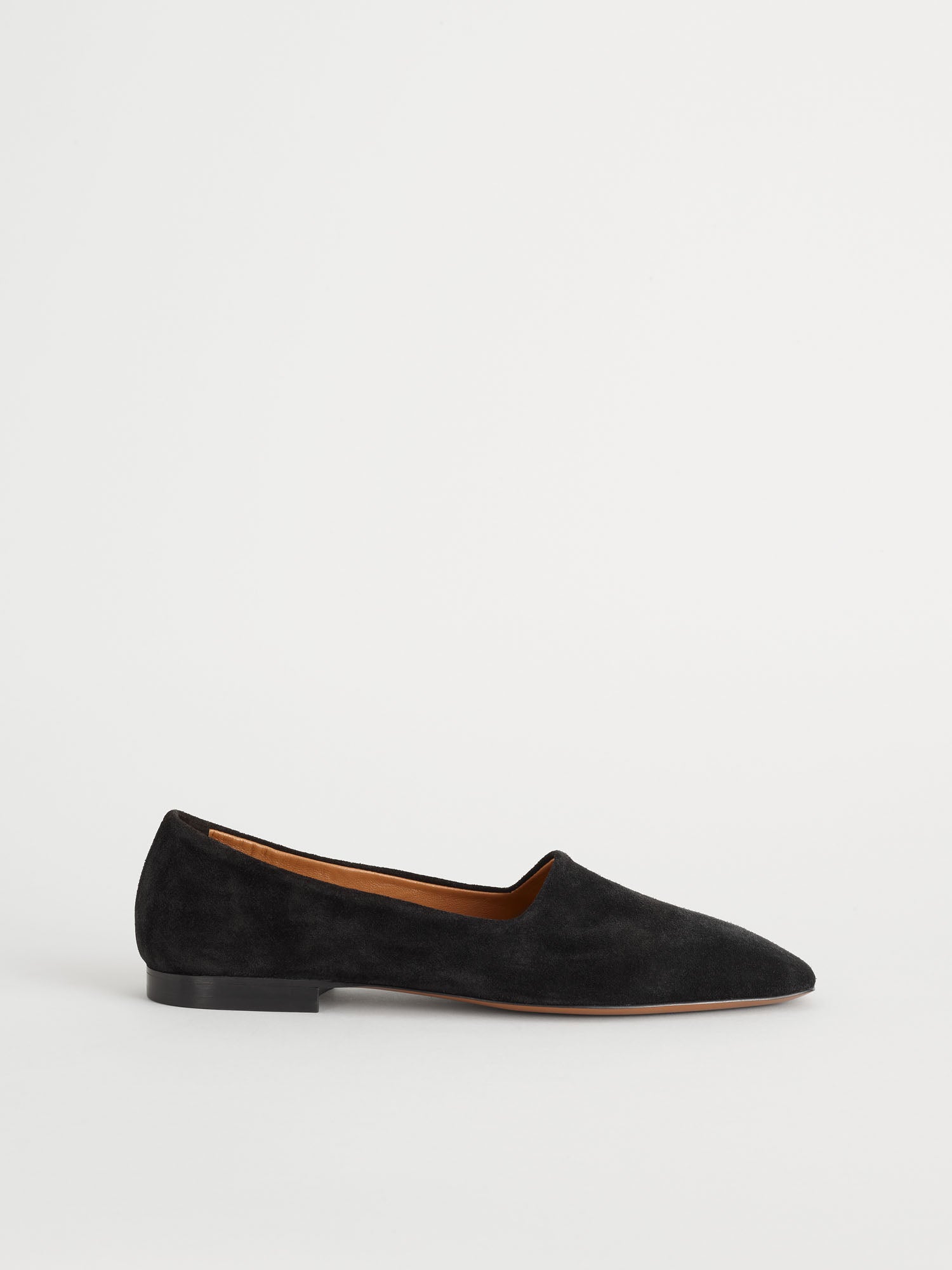 Andrano Black Suede Loafers