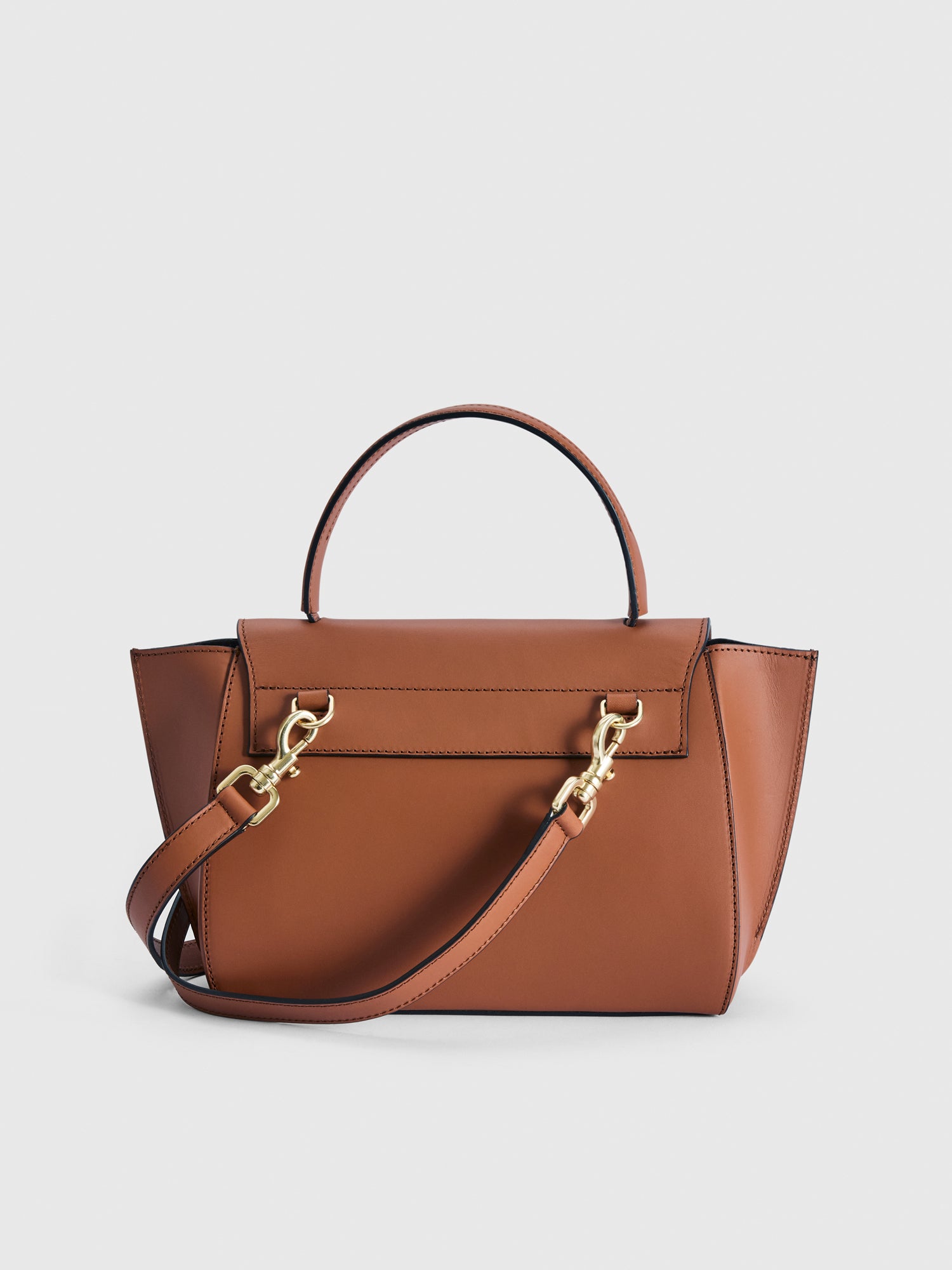 Arezzo Brandy Leather Handbag