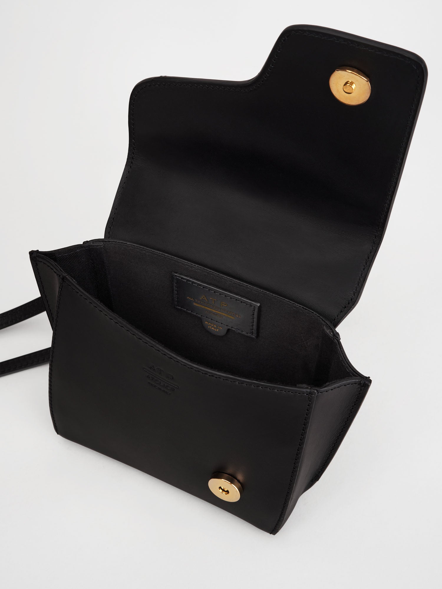 Montalbano Black Leather/Nappa Mini handbag