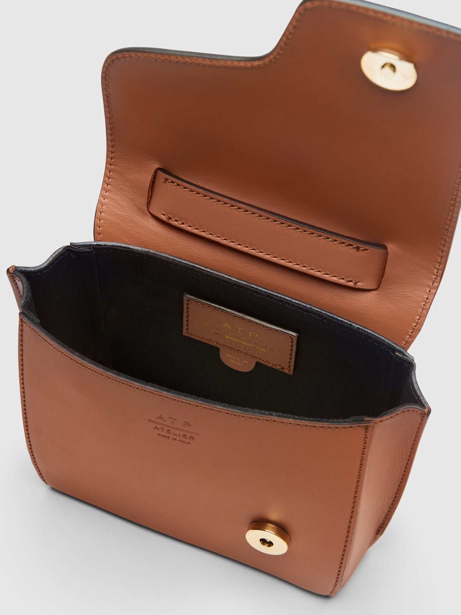 Montalcino Brandy Leather Mini handbag